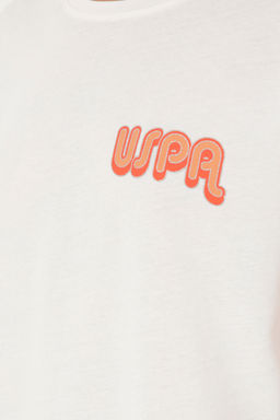Футболка U.S. Polo Assn женская экрю хлопок  фото 20