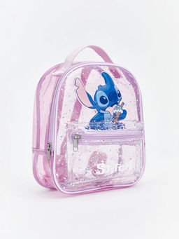 Stitch Bask?l? K?z ?ocuk S?rt ?antas?