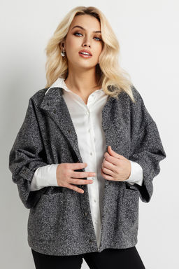 Жакет женский 4498/01/Серый, белый - Rise фото 2