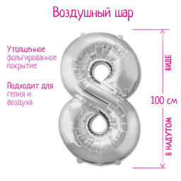 Воздушный шар фольгированный 40 Цифра 1 - Страна карнавалия фото 41