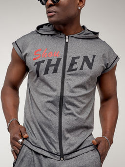 Спортивный костюм летний мужской серого цвета 2264Sr - FUYOUKAI фото 13