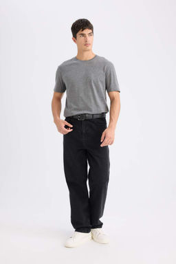 Новая базовая простая футболка с короткими рукавами и круглым вырезом стандартного кроя - Defacto фото 2