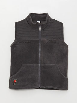 Dik Yaka Polar Erkek Bebek Fermuarl? Yelek