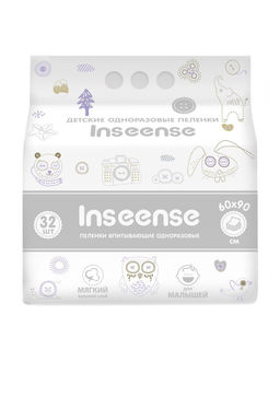 Пеленки одноразовые Inseense 60х90 (32 шт)