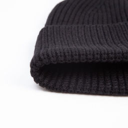 Шапка женская MINAKU с отворотом, размер 54-56, цвет черный