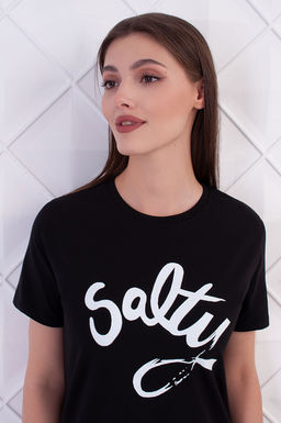 Арт. 9358 Туника женская 44-52 (5 шт) Цвет:черный - Калинка фото 4