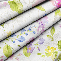 Скатерть 180х145см Краски лета, длина стола до 140см, на 6 персон, рогожка (хлопок 100%) 171г/м2, упаковка классическая, пакет ПВХ 28х41см, Домашняя мода (Россия)  фото 2