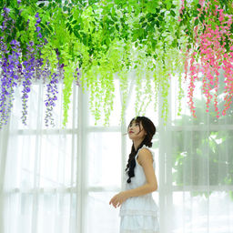 Искусственные листья 12 штук Цветы / 149NA-54 /уп 15/50/ - Галеонтрейд фото 19