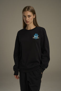 Свитшот утепленный Черный