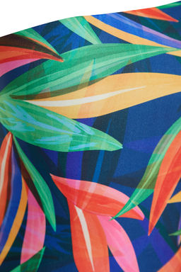 TRENDYOLMILLA Tropikal Desenli Tek Omuz Baglamal? Regular Mayo TBESS24MA00151 фото 7