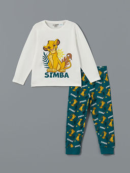 Aslan Kral Bask?l? Erkek ?ocuk Pijama Tak?m