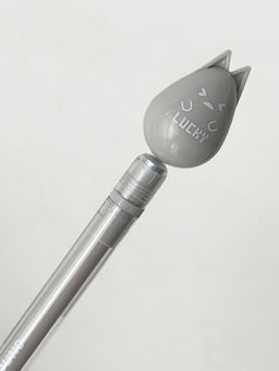 Ручка с магнитной насадкой "Lucky kitten", grey