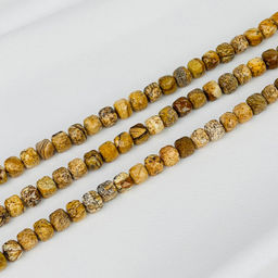 Бусины для украшений из песочной Яшмы (50 бусин) 37 см