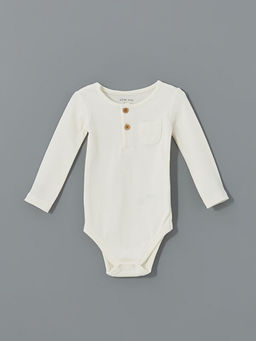 Bisiklet Yaka Uzun Kollu Erkek Bebek ??t??tl? Body ve Tayt 2li Tak?m