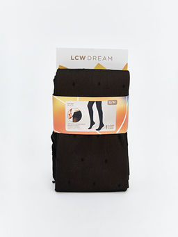 ?ift Katl? Puantiyeli Kad?n K?lotlu ?orap