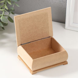 Шкатулка для росписи, декора, дерево, 8×10×4 см