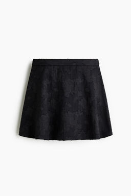 Minifalda en tejido jacquard