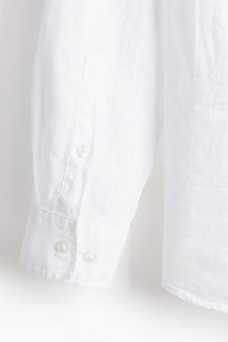 Camisa en mezcla de lino Relaxed Fit - H&m фото 2