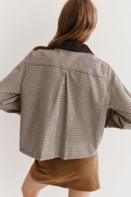 Cazadora de sarga con cuello de pana - H&m фото 5