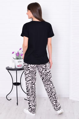 Пижама женская 5-327 (черный зебра)