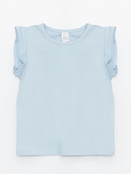 Bisiklet Yaka Basic K?z Bebek Ti??rt