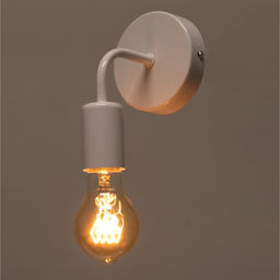 Светильник Бра 2609/1WT, E27, 40 Вт, белый, 10×12×17.5 см