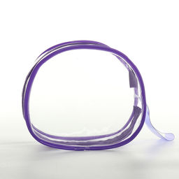 Цена за 2 шт. Косметичка на молнии для бассейна, с ручкой, фиолетовая/прозрачная - Simaland фото 2