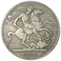 1 крона 1889 года Великобритания