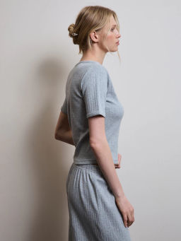 Домашняя блузка из ажурного хлопка ZR2603122807-38 / Zarina