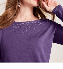 Пуловер, лиловый - Ashley brooke фото 5