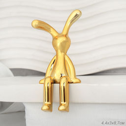 Фигурка Кролик 9 см / G-3110 /уп 20//100/1000/золото