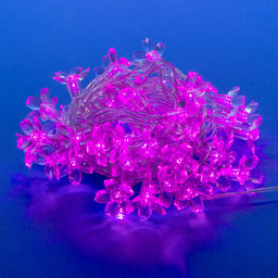 ULD-S0700-050/DTA PINK IP20 PINK SAKURA Гирлянда светодиодная с контроллером Сакура розовая, 50 светодиодов, 7 м, розовая,IP20,провод прозрачный