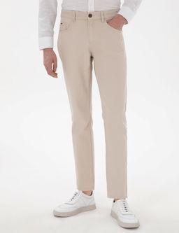 Bej Slim Fit Jean Pantolon