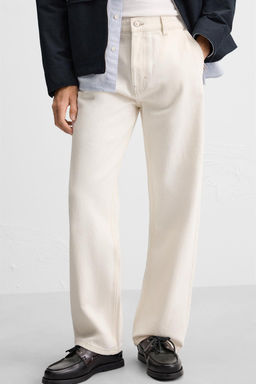 STRAIGHT-LEG CHINO JEANS - Zara фото 5