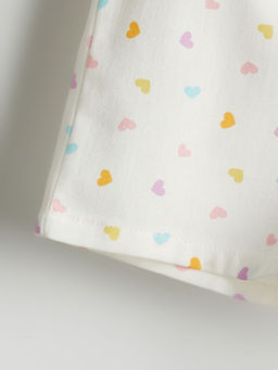 ?i?ekli Gabardin K?z ?ocuk ?ort