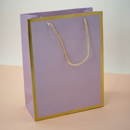 3 шт Пакет подарочный (M) Classic line, purple (33*25*12)
