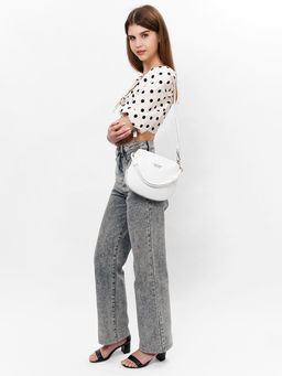 LACCOMA сумка Анжелика-Л815-белый эко кожа хлопок  фото 2