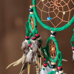 Ловец снов «Пять зеленых колец», 0.7×15×40 см