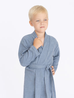 Халат детский серый