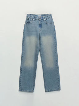 Джинсы прямого фита с высокой посадкой регулярной длины ZR2604092315-102 / Zarina