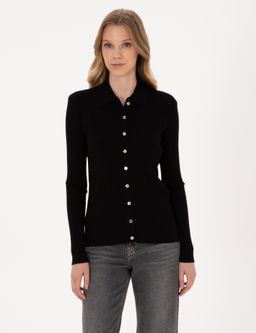 Siyah Slim Fit Triko H_rka