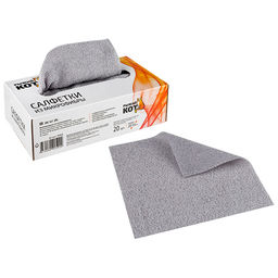 Салфетки из микрофибры в коробке 20шт (20х20 см, 140 гp/м2) 109828 /MALLONY/