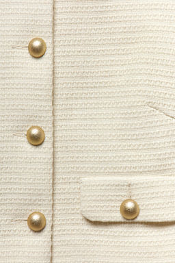 Жакет укороченный из твида льна - Mollis фото 2