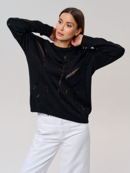 Джемпер женский 12421-53015 black - Eleganzza фото 5