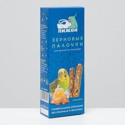 Зерновые палочки "Пижон" для птиц, медовые, 2 шт, 96 г