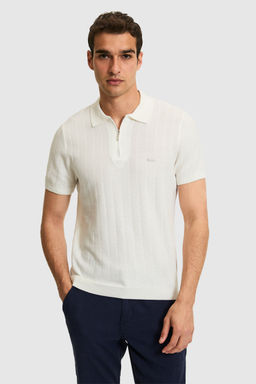 Erkek Regular Fit Polo Yaka Beyaz TiЕГrt