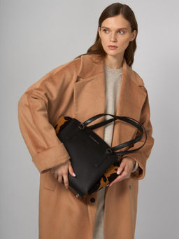 Сумка ELEGANZZA Z9266-8675 black/camel  фото 6