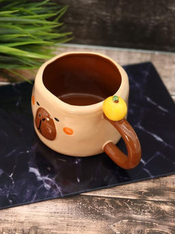 Кружка керамическая iLikeGift Amazing capybara, brown