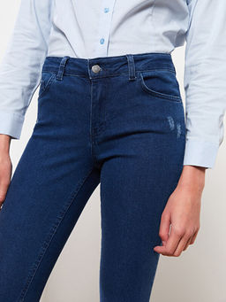 Kad?n Normal Bel Mercury Skinny Fit D?z Jean Pantolon