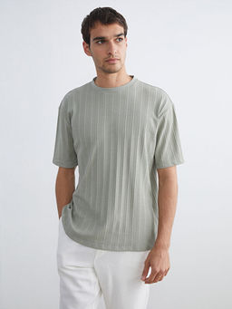 Bisiklet Yaka Erkek Dokulu Ti??rt